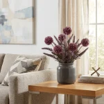 Artificial Craspedia & Heather Pot - Image 6