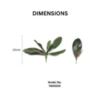 Real Touch Artificial Orchid Leaf  - Image 2