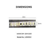 TAITA 10M Decorative LED Strip Light 5mm series - Image 8
