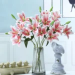Artificial Lily Flower Stem Light Pink  - Image 6