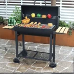 Large Outdoor Charcoal BBQ Grill with Lid - Image 3