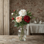 2 Branch Artificial Peony Stem  - Image 15