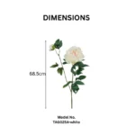 2 Branch Artificial Peony Stem  - Image 2