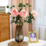 2 Branch Artificial Peony Stem  - Image 10