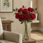 2 Branch Artificial Peony Stem  - Image 13