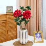 2 Branch Artificial Peony Stem  - Image 14