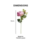 Single Stem Artificial Peony - Image 9