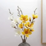 Artificial 5 Heads Magnolia Flower Stem