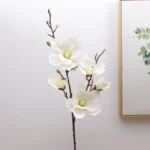 Artificial 5 Heads Magnolia Flower Stem - Image 3