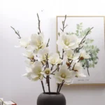 Artificial 5 Heads Magnolia Flower Stem - Image 5