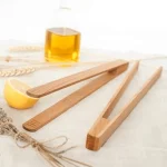 Wooden Handle BBQ Tongs - Image 5