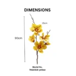 Artificial 5 Heads Magnolia Flower Stem - Image 6