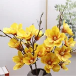 Artificial 5 Heads Magnolia Flower Stem - Image 11