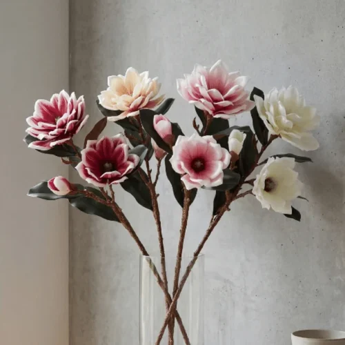 Artificial Foam Magnolia Flower Stem 