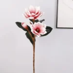 Premium Real Touch Artificial Foam Magnolia Flower Stem  - Image 3