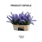 Artificial Lavender Potted Arrangement in a Classic Planter  - Image 2