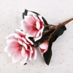 Premium Real Touch Artificial Foam Magnolia Flower Stem  - Image 4