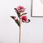Premium Real Touch Artificial Foam Magnolia Flower Stem  - Image 9