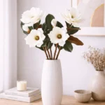 Premium Real Touch Artificial Foam Magnolia Flower Stem  - Image 26