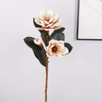 Premium Real Touch Artificial Foam Magnolia Flower Stem  - Image 15