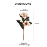 Premium Real Touch Artificial Foam Magnolia Flower Stem  - Image 14