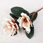 Premium Real Touch Artificial Foam Magnolia Flower Stem  - Image 16
