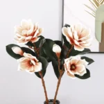 Premium Real Touch Artificial Foam Magnolia Flower Stem  - Image 19