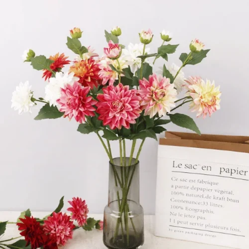 Artificial Dahlia Spray Stem 
