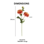 Artificial Dahlia Spray Stem  - Image 5