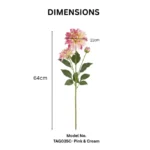 Artificial Dahlia Spray Stem  - Image 8