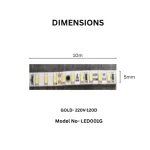 TAITA 10M Decorative LED Strip Light 5mm series - Image 3