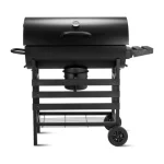 Charcoal BBQ Grill Trolley with Manual Rotisserie  - Image 6