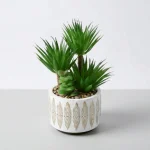 Artificial Succulent Potted Arrangement in Palm Style - Image 3