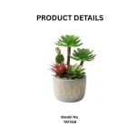 Artificial Succulent Potted Arrangement Tree Form - Image 2