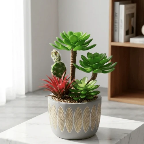 Succulent Potted Arrangement Tree Form