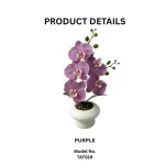 Artificial Phalaenopsis Orchid Pot - Image 2