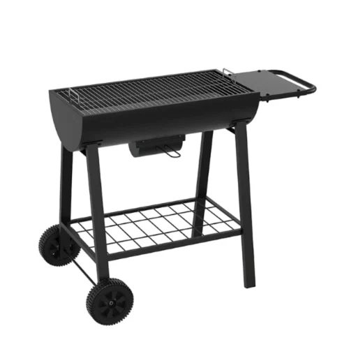Portable Outdoor Charcoal BBQ Grill Trolley 