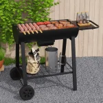 Portable Outdoor Charcoal BBQ Grill Trolley  - Image 5