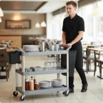 3-Tier Classic Shelf Utility Trolley - Image 2