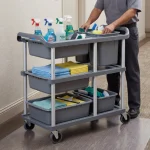 3-Tier Modular Bin Utility Trolley - Image 3