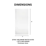 TAITA Premium White Gloss PET & Melamine HDHMR Board - Image 3