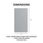 TAITA Premium Fabric Grey Decorative HDHMR Board - Image 3