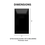 TAITA Premium Black Gloss PET & Melamine HDHMR Board - Image 3