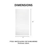 TAITA Premium White Gloss PET & Melamine HDHMR Board - Image 4