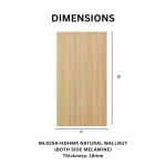 TAITA Premium Natural Walnut Melamine HDHMR Board - Image 2