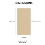 STC Luxurious Wood Finish Bamboo Charcoal Wall Sheet – Maple Wood BC-01 - Image 3