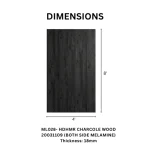 TAITA Premium Charcoal Wood Melamine HDHMR Board - Image 2