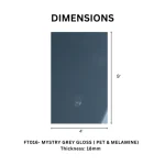 TAITA Premium Mystery Grey Gloss PET & Melamine HDHMR Board - Image 5