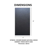TAITA Premium Natural Wood Veneer Decorative HDHMR Board - Image 2