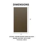 TAITA Premium Dark Goldish Leather Badge Decorative HDHMR Board - Image 2